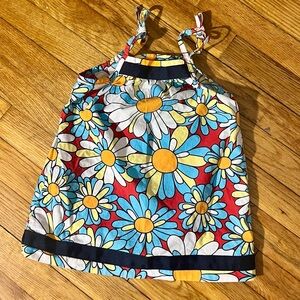 Hanna Andersson Pillowcase Floral Tie-Shoulder Cotton Sundress